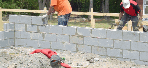 Concrete Block Foundation Walls