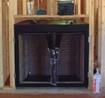 Fireplace framing with a prefab firebox has to be right