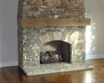 Stone Fireplace