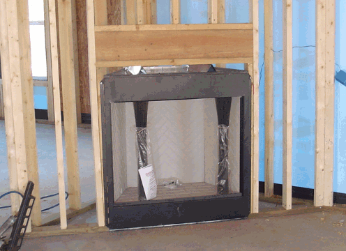 Corner Fireplace Framing